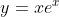 y=xe^x