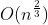 gif.latex?O%28n%5E%5Cfrac%7B2%7D%7B3%7D%29