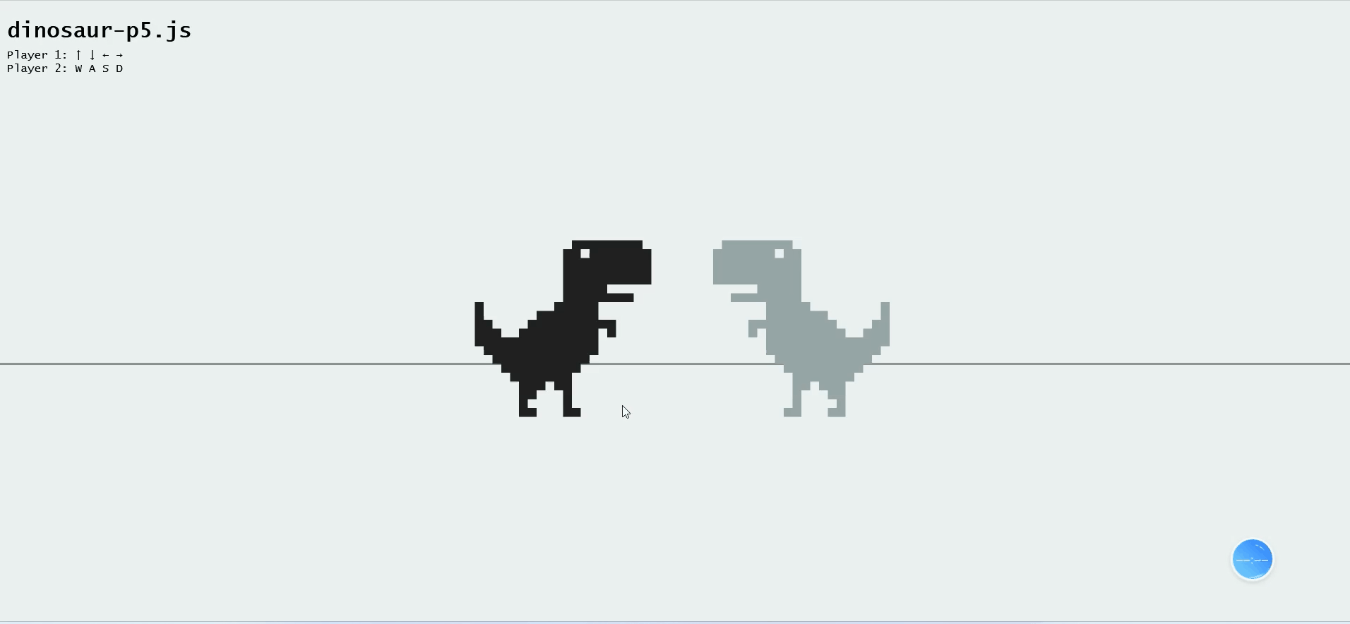 前端制作一个互动恐龙(按上下左右键)小游戏