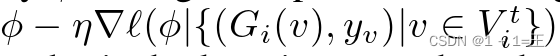 φ iφ-η ( φ | { ( Gi ( v )，yv ) | vVti } )