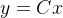 y=Cx