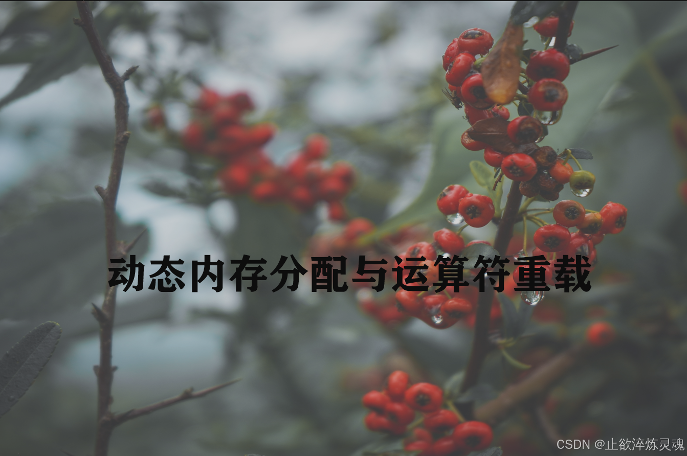 C++：动态内存分配（new、delete 相比 malloc、free的优势）与运算符重载