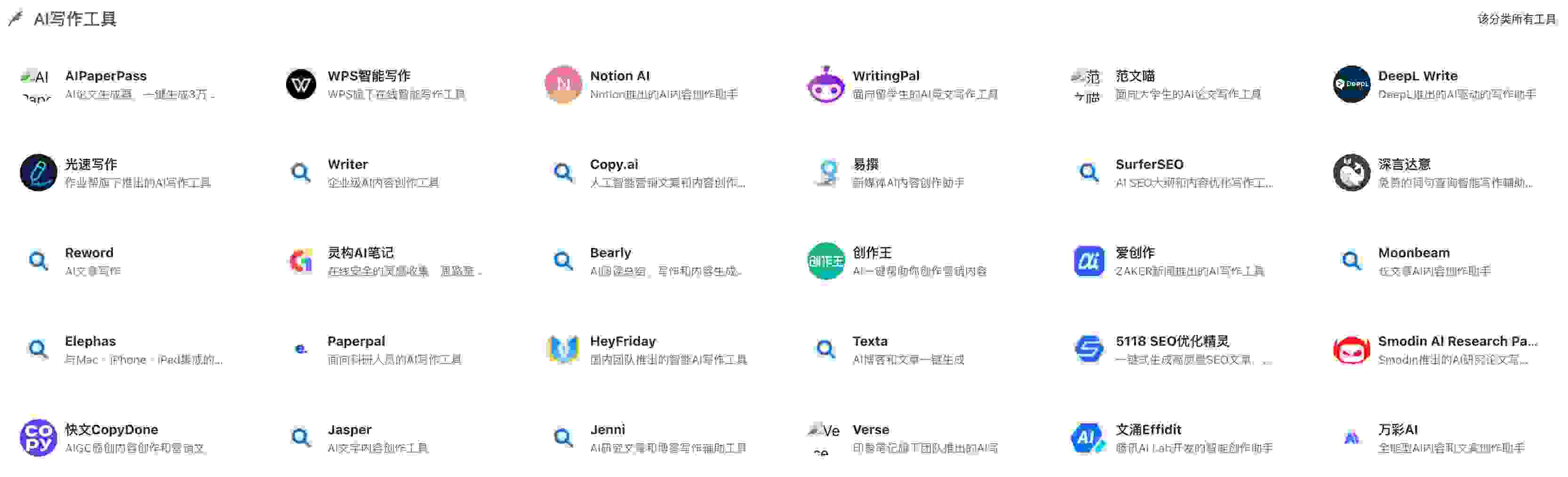 最全的AI工具集网站整理